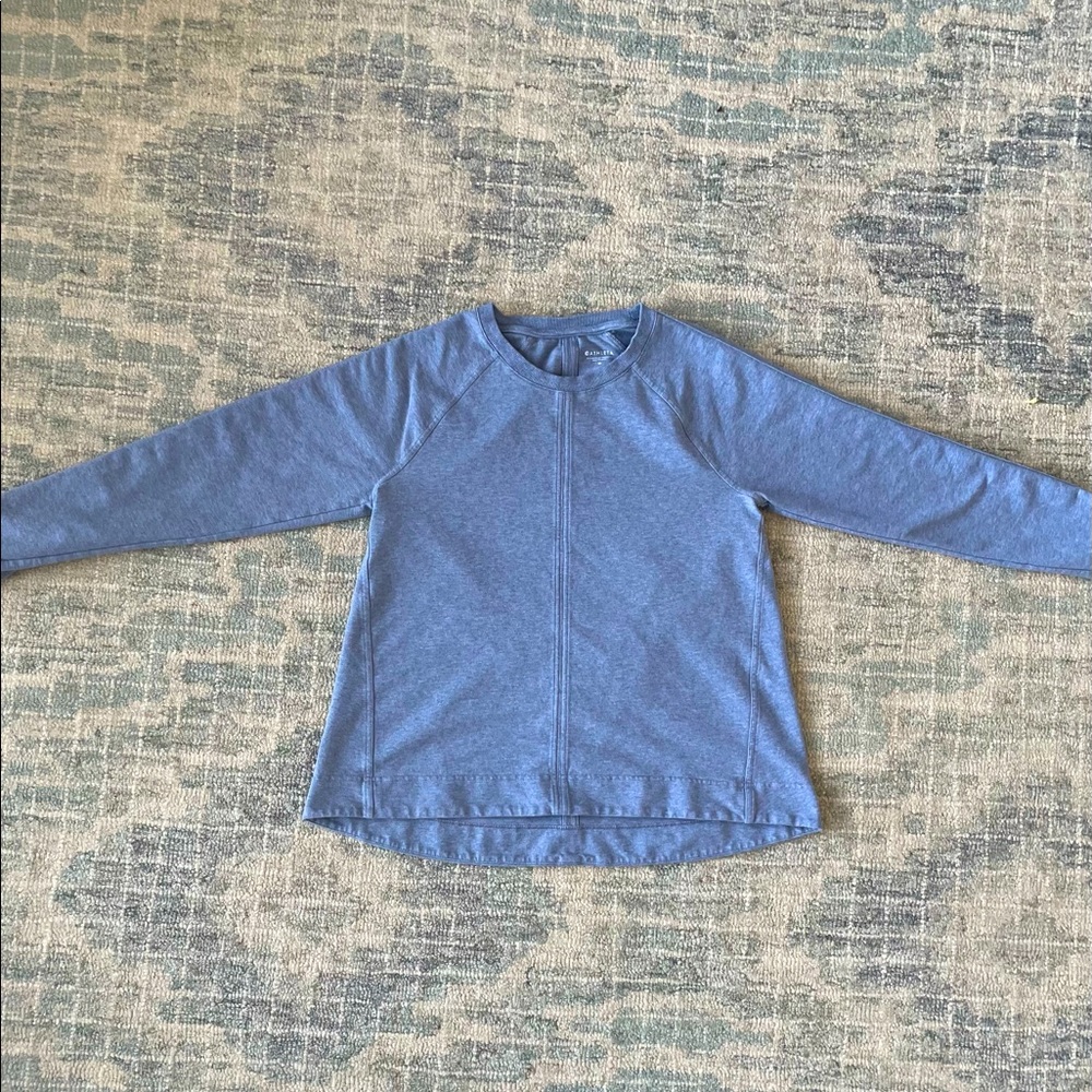 Athleta Farallon Heathered Swing Sweatshirt
